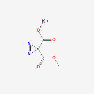 molecular formula C4H3KN2O4 B3283233 Potassium 3-(methoxycarbonyl)-3H-diazirine-3-carboxylate CAS No. 76429-92-0
