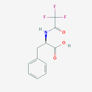 molecular formula C11H10F3NO3 B3283340 D-Phenylalanine, N-(trifluoroacetyl)- CAS No. 7656-14-6