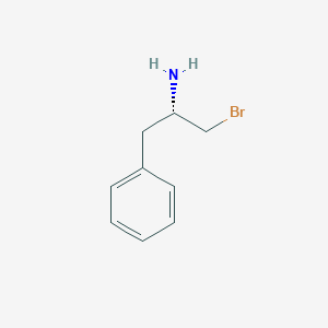 molecular formula C9H12BrN B3283353 Benzeneethanamine, a-(bromomethyl)-, (aS)- CAS No. 765887-92-1