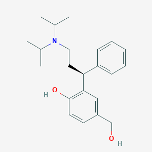 molecular formula C22H31NO2 B032835 (S)-2-(3-(diisopropylamino)-1-phenylpropyl)-4-(hydroxymethyl)phenol CAS No. 260389-90-0