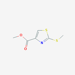 molecular formula C6H7NO2S2 B3283514 methyl 2-(methylthio)thiazole-4-carboxylate CAS No. 76862-26-5