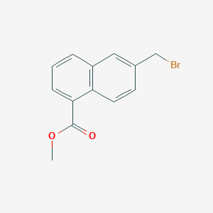 molecular formula C13H11BrO2 B3283781 Methyl 6-(Bromomethyl)-1-naphthoate CAS No. 773092-81-2