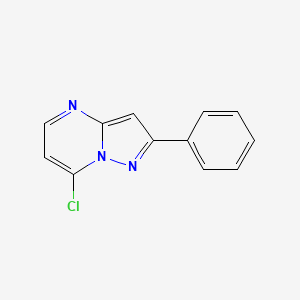 molecular formula C12H8ClN3 B3283896 7-Chloro-2-phenylpyrazolo[1,5-a]pyrimidine CAS No. 77493-88-0