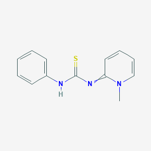 molecular formula C13H13N3S B3283942 1-(1-Methylpyridin-2-ylidene)-3-phenylthiourea CAS No. 77607-96-6