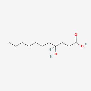 molecular formula C11H22O3 B3284044 4-HYDROXYUNDECANOIC ACID CAS No. 7779-60-4