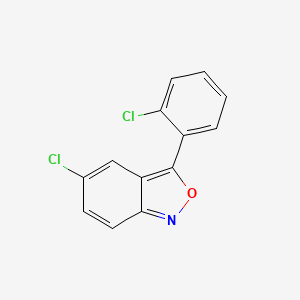 molecular formula C13H7Cl2NO B3284053 5-Chloro-3-(2-chlorophenyl)benzo[c]isoxazole CAS No. 77792-52-0