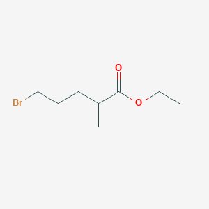 molecular formula C8H15BrO2 B3284099 Ethyl 5-bromo-2-methylpentanoate CAS No. 77858-41-4