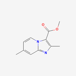 molecular formula C11H12N2O2 B3284249 Methyl 2,7-dimethylimidazo[1,2-a]pyridine-3-carboxylate CAS No. 781654-81-7