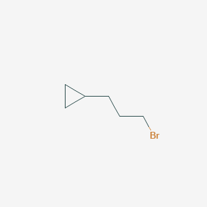 molecular formula C6H11B B3284337 (3-Bromopropyl)cyclopropane CAS No. 78300-38-6