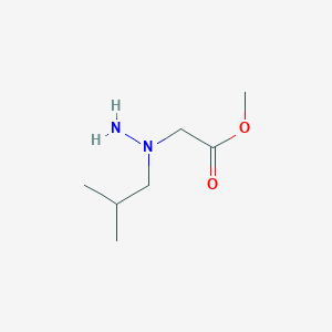 Methyl (1-isobutylhydrazino)acetate