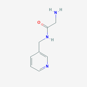 molecular formula C8H11N3O B3284374 2-Amino-N-(pyridin-3-ylmethyl)acetamide CAS No. 784088-85-3