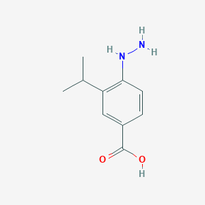 molecular formula C10H14N2O2 B3284379 4-Hydrazino-3-isopropylbenzoic acid CAS No. 784119-02-4