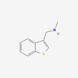 molecular formula C10H11NS B3284502 1-(Benzo[b]thiophen-3-yl)-N-methylmethanamine CAS No. 78628-61-2