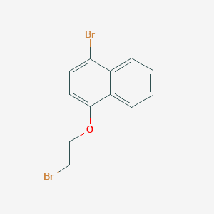 molecular formula C12H10Br2O B3284504 1-Bromo-4-(2-bromoethoxy)naphthalene CAS No. 78635-29-7
