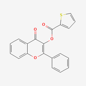 molecular formula C20H12O4S B3284512 3-(2-Thenoyloxy) flavone CAS No. 786663-61-4