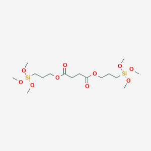 molecular formula C16H34O10Si2 B3284532 Butanedioic acid, bis[3-(trimethoxysilyl)propyl] ester CAS No. 78708-32-4