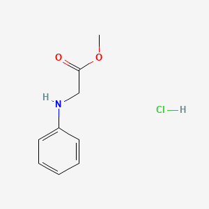 molecular formula C9H12ClNO2 B3284540 Methyl 2-(phenylamino)acetate hydrochloride CAS No. 78733-46-7