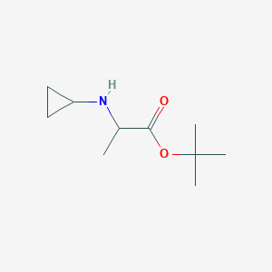molecular formula C10H19NO2 B3284563 Tert-butyl 2-(cyclopropylamino)propanoate CAS No. 78773-77-0
