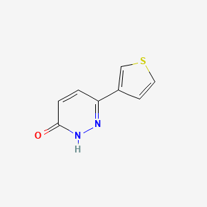 molecular formula C8H6N2OS B3284572 6-(thiophen-3-yl)pyridazin-3(2H)-one CAS No. 78784-78-8