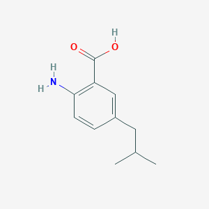 molecular formula C11H15NO2 B3284744 2-Amino-5-isobutylbenzoic acid CAS No. 79069-39-9