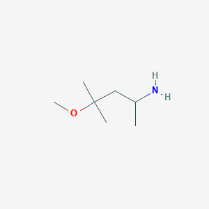 molecular formula C7H17NO B3284755 4-Methoxy-4-methylpentan-2-amine CAS No. 79090-59-8