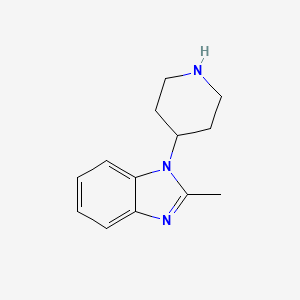 molecular formula C13H17N3 B3284773 2-methyl-1-(4-piperidinyl)-1H-benzimidazole CAS No. 79098-81-0