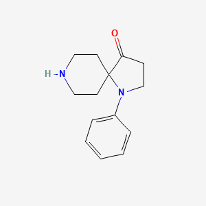 molecular formula C14H18N2O B3284802 1-Phenyl-1,8-diazaspiro[4,5]decan-4-one CAS No. 79139-50-7