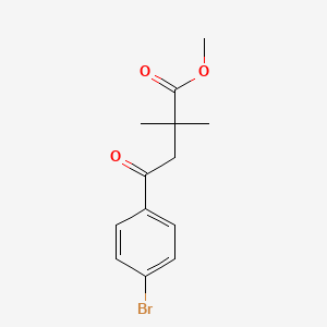 B3284807 Methyl 4-(4-bromophenyl)-2,2-dimethyl-4-oxobutanoate CAS No. 791593-73-2