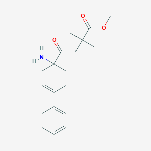 B3284810 Methyl 4-(4-amino-1,1-biphenyl-4-yl)-2,2-dimethyl-4-oxobutanoate CAS No. 791593-76-5