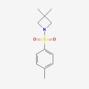 molecular formula C12H17NO2S B3284845 3,3-Dimethyl-1-tosylazetidine CAS No. 79201-18-6