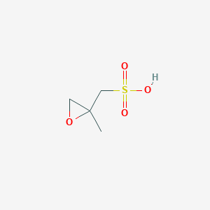 molecular formula C4H8O4S B3284900 (2-Methyloxiran-2-yl)methanesulfonic acid CAS No. 793643-05-7