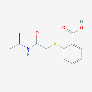 2-({[(Propan-2-yl)carbamoyl]methyl}sulfanyl)benzoic acid