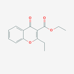 molecular formula C14H14O4 B3284916 Ethyl 2-ethyl-4-oxo-4H-chromene-3-carboxylate CAS No. 79388-03-7
