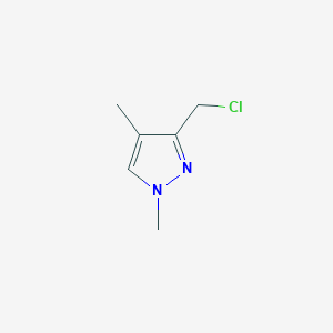 molecular formula C6H9ClN2 B3284957 3-(Chloromethyl)-1,4-dimethyl-1H-pyrazole CAS No. 794514-16-2