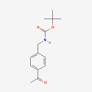 molecular formula C14H19NO3 B3285021 tert-Butyl 4-acetylbenzylcarbamate CAS No. 79533-04-3