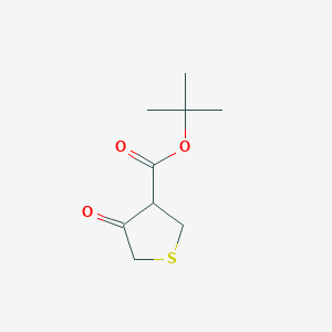 molecular formula C9H14O3S B3285107 tert-Butyl 4-oxothiolane-3-carboxylate CAS No. 797038-38-1