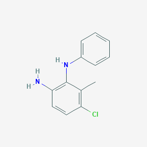 molecular formula C13H13ClN2 B3285129 5-Chloro-6-methyl-N1-phenylbenzene-1,2-diamine CAS No. 79759-93-6