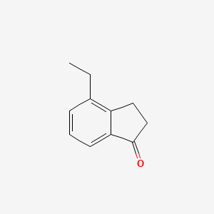 molecular formula C11H12O B3285143 4-Ethyl-2,3-dihydro-1H-inden-1-one CAS No. 79780-68-0