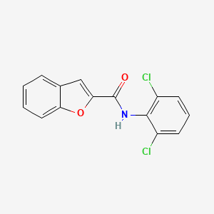 molecular formula C15H9Cl2NO2 B3285144 N-(2,6-Dichlorophenyl)benzofuran-2-carboxamide CAS No. 797809-85-9