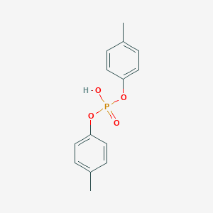 molecular formula C14H15O4P B032852 Bis(4-methylphenyl) hydrogen phosphate CAS No. 843-24-3