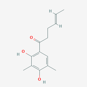 molecular formula C14H18O3 B3285229 Dihydrosorbicillin CAS No. 79950-82-6
