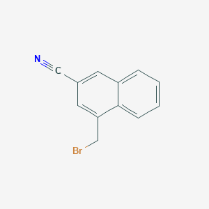 molecular formula C12H8BrN B3285246 4-(Bromomethyl)-2-naphthonitrile CAS No. 79997-04-9