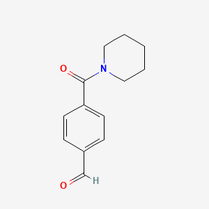 molecular formula C13H15NO2 B3285250 4-(Piperidine-1-carbonyl)benzaldehyde CAS No. 80020-14-0