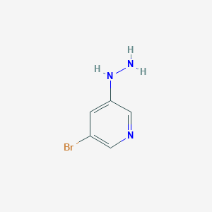 molecular formula C5H6BrN3 B3285313 3-Bromo-5-hydrazinylpyridine CAS No. 801203-50-9