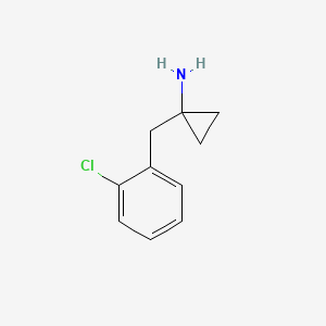 molecular formula C10H12ClN B3285321 1-(2-Chlorobenzyl)cyclopropanamine hydrochloride CAS No. 801206-19-9