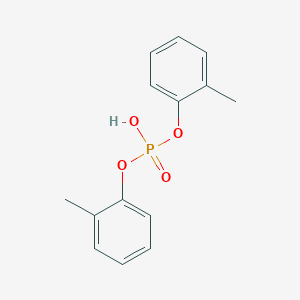 molecular formula C14H15O4P B032854 Bis(2-methylphenyl) hydrogen phosphate CAS No. 35787-74-7