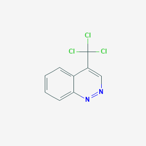 molecular formula C9H5Cl3N2 B3285402 4-(Trichloromethyl)cinnoline CAS No. 80334-73-2