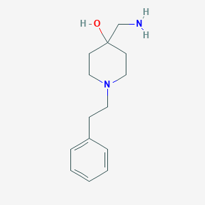 molecular formula C14H22N2O B032855 4-(Aminomethyl)-1-phenethylpiperidin-4-ol CAS No. 23808-42-6