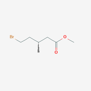 molecular formula C7H13BrO2 B3285564 methyl (3S)-5-bromo-3-methylpentanoate CAS No. 80654-39-3