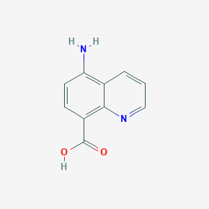 molecular formula C10H8N2O2 B3285591 5-Aminoquinoline-8-carboxylic acid CAS No. 80690-06-8